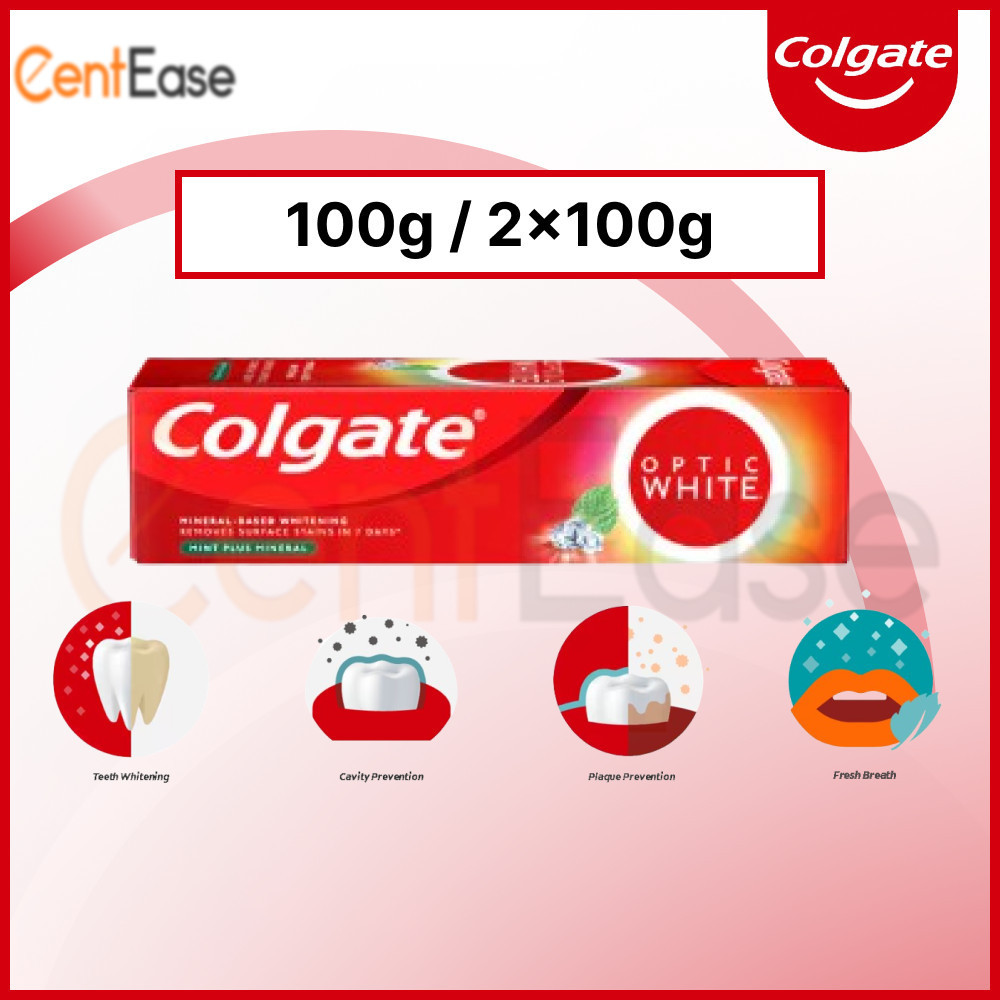 Colgate Optic White Mint Plus Mineral Toothpaste (Exp: Nov 2026 ...