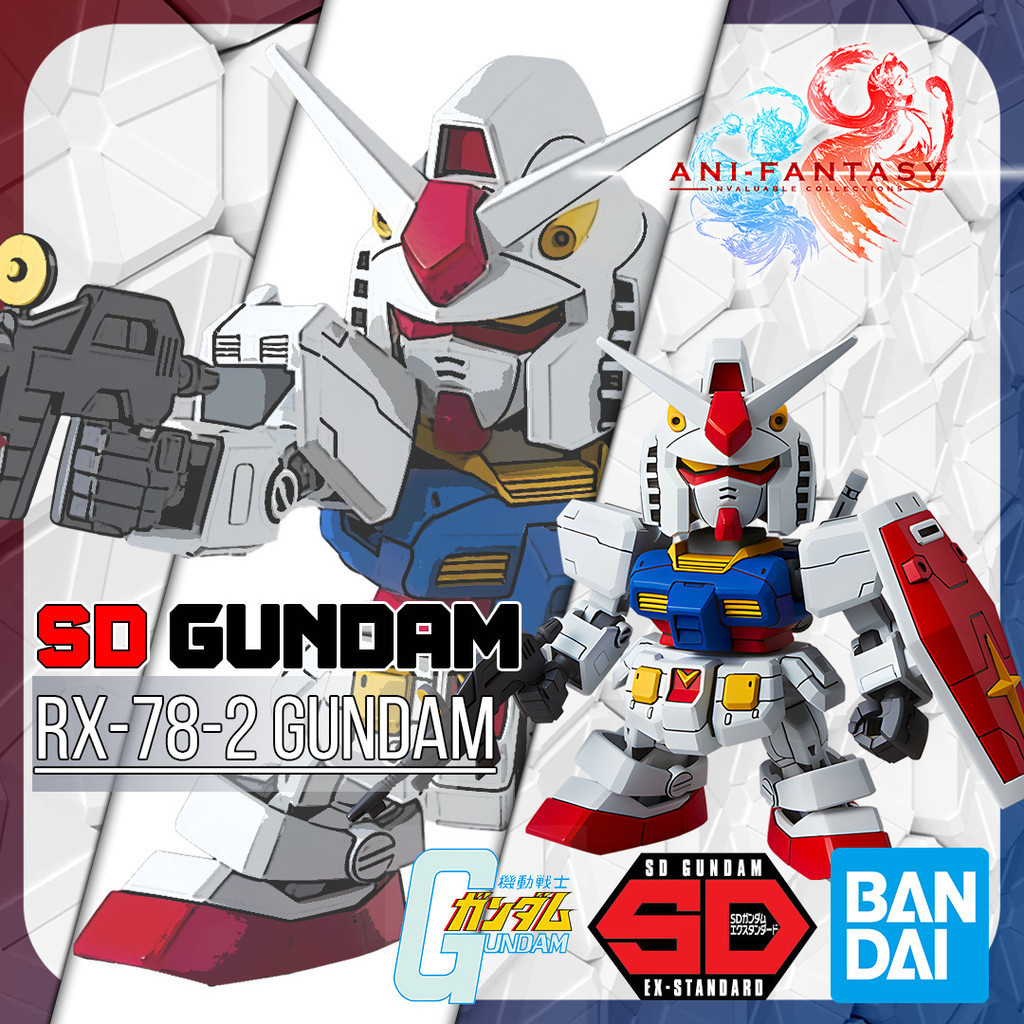 Bandai, SD Gundam EX-Standard RX-78-2 Gundam, Mobile Suit Gundam ...
