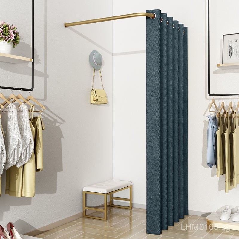 Portable Display Assembly Fitting Room Mall Floor Mobile Rack Changing ...