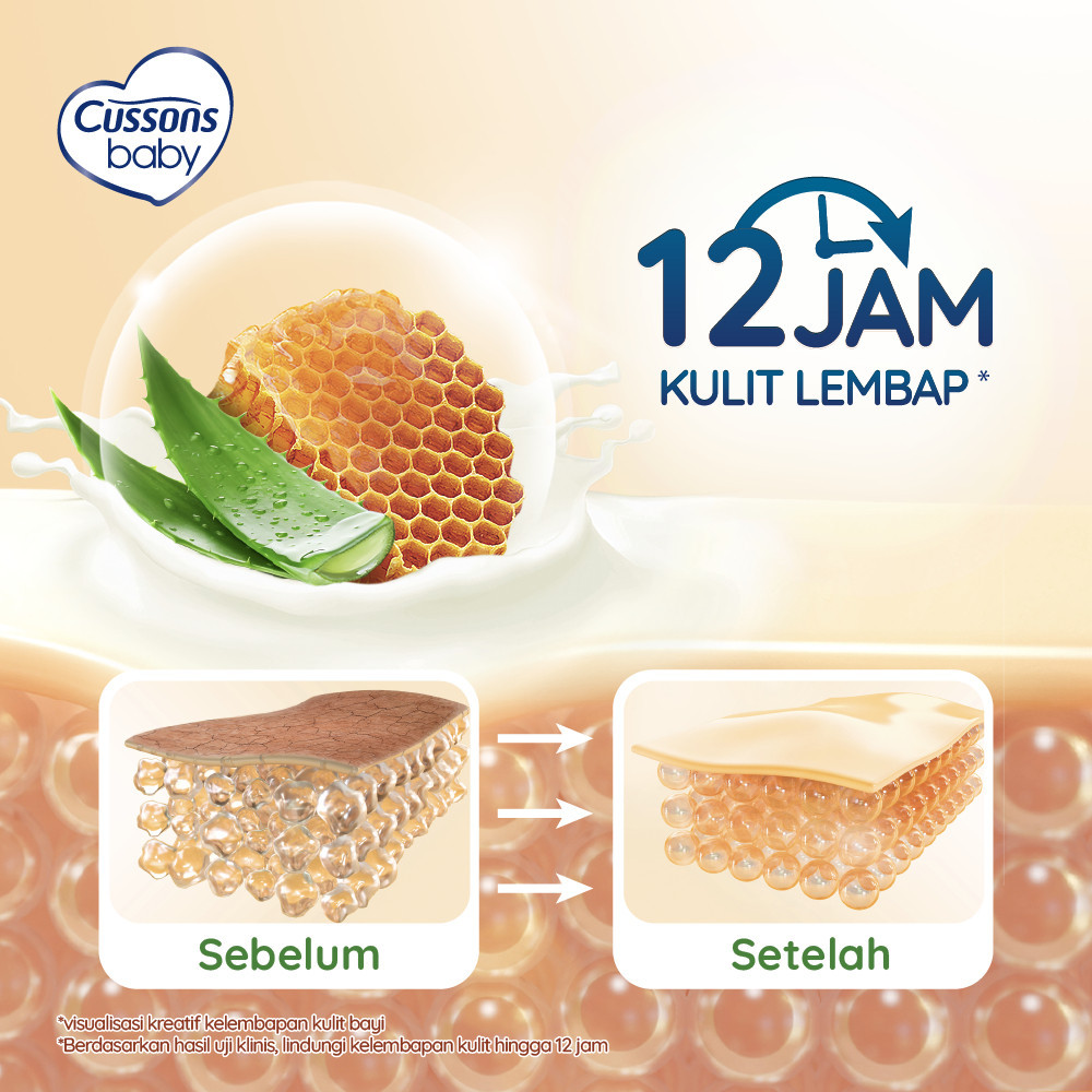 Cussons Baby Hair & Body Wash Deep Moisture - Sabun Bayi 2in1 Refill 375ml / Merah Jingga Official - Gambar 4