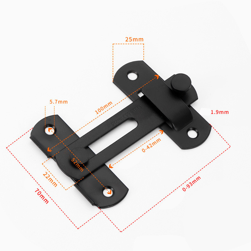 [Ready Stock] Stainless Steel Barn Door Lock, Flip Door Sliding Latch ...