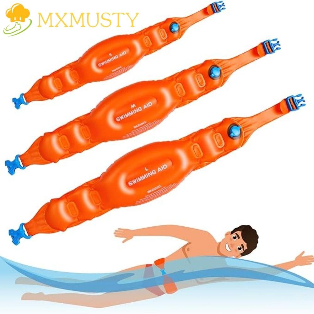 MXMUSTY Swimming Training Aid, Floatation Belt Pool Float Inflatable ...
