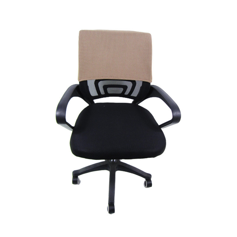 Dustproof Chair Head Cover Fleece Backrest Slipcover Chair Back Protection Elastic Home Office Chair Backrest Cover