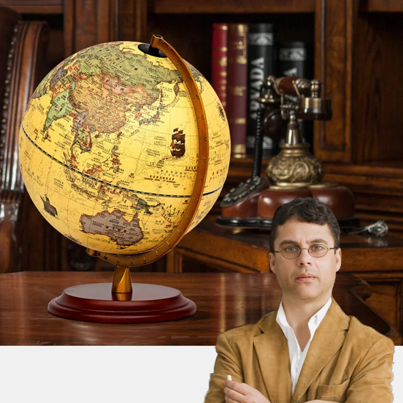 [Toronto2] 20/25cm Retro Led World Earth Globe Map 360 Degree Rotating ...