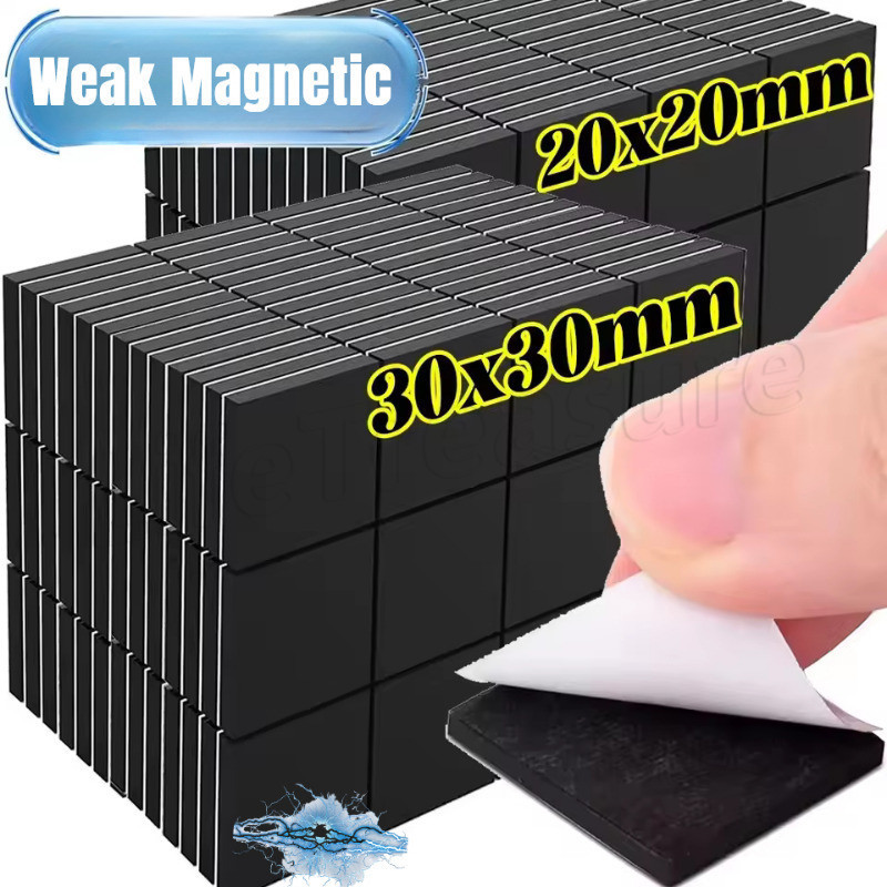 Soft Square Magnet Sticker - Magnet Tape - Small Back Self Adhesive ...