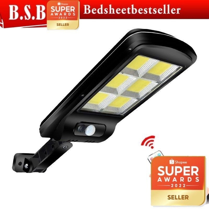 B.S.B Solar Light 120 COB Solar Street Light Outdoor Lighting 3 Modes ...