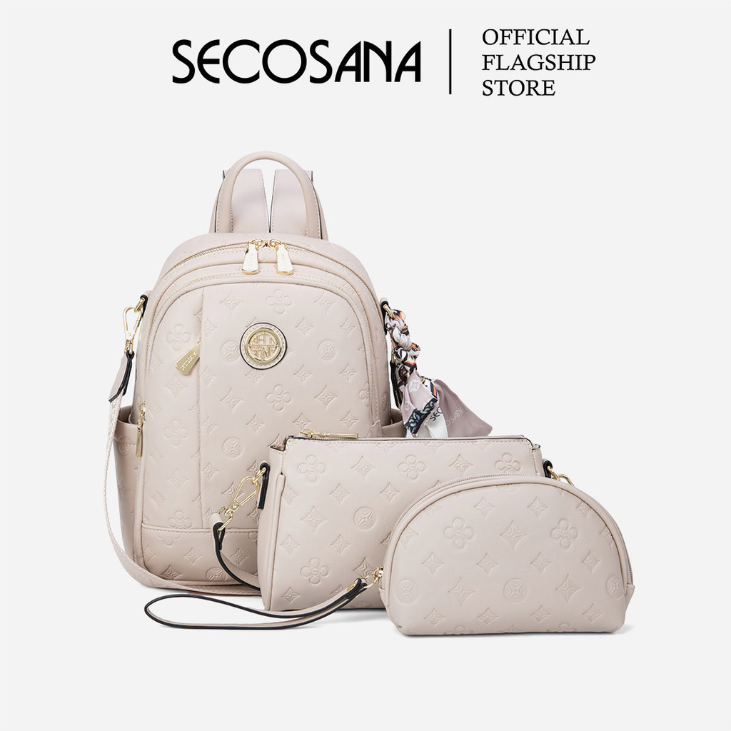 SECOSANA Pearl Convertible Backpack 3 in 1 Collection Shopee Singapore