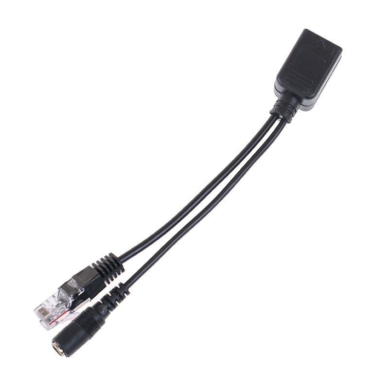 1set POE Cable Passive Power Over Ethernet Adapter Cable POE Splitter ...