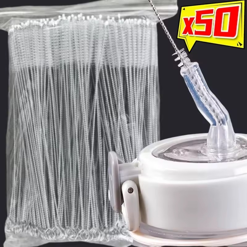 Drinking Straw Cleaning Brush Kit Reusable Tube Pipe Cleaner Nylon ...