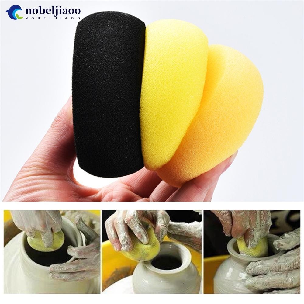 NOBELJIAOO 5pcs Pottery Round Sponge Water Absorbent Sponge Sculpture ...