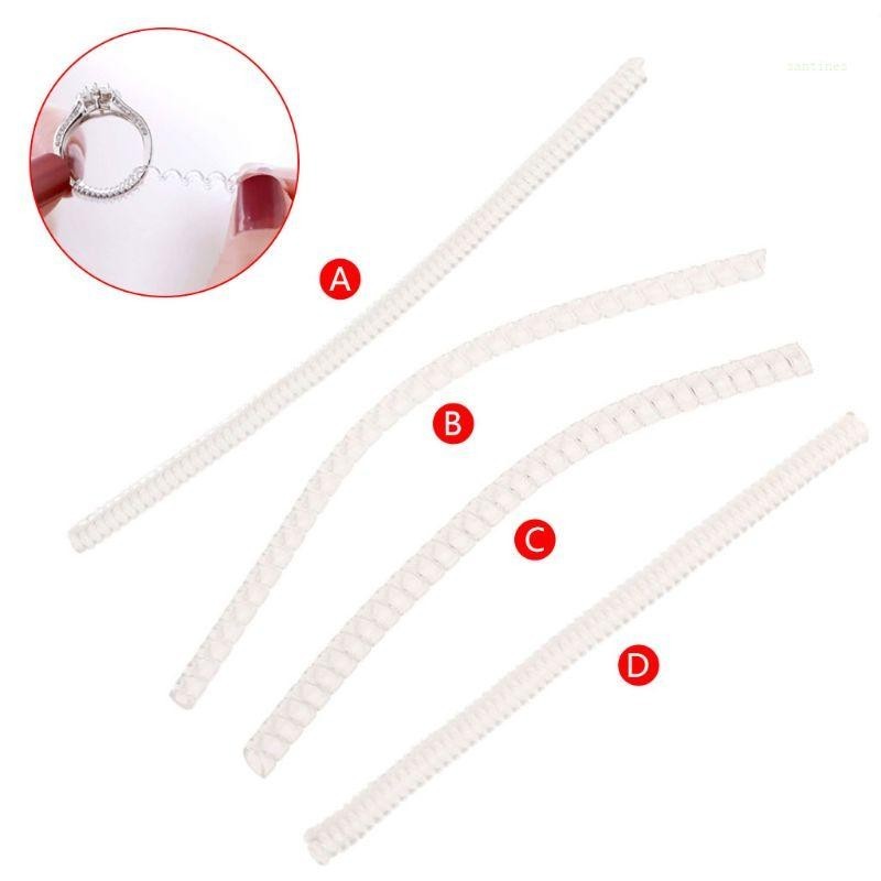 san* Clear Plastic Ring Size Adjuster Useful Comfortable Ring Guard