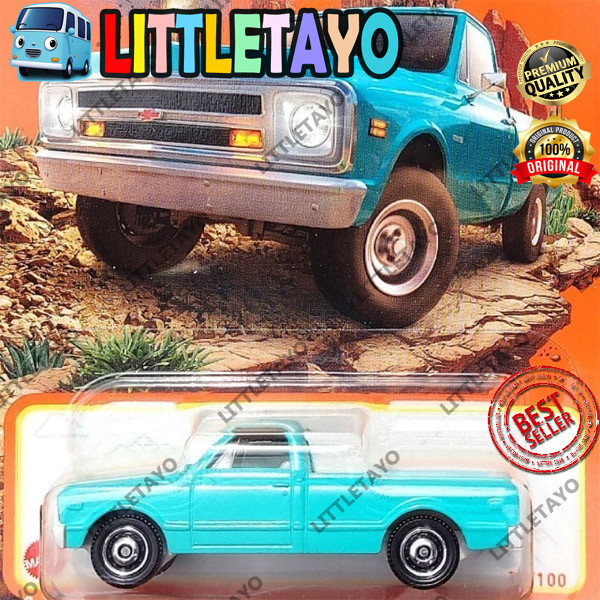 HIJAU Matchbox 1968 CHEVY C10 Green TOSCA 2024 CIO PICKUP TRUCK Antem CAR Shopee Singapore