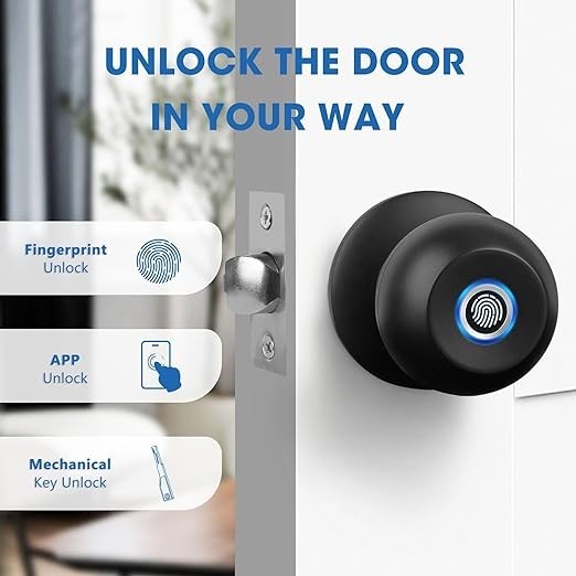 Smart Door Knob Smart Fingerprint Door Lock Biometric Door Lock With ...