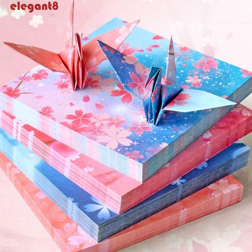 ELEGANT Origami Paper Square Multicolor Creativity Exercise Double ...