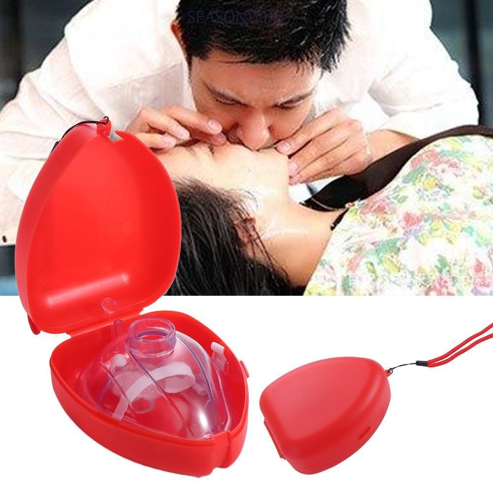 SEASONWIND CPR Breathing Mask, Reuseable One-way Valve Tools Artificial ...