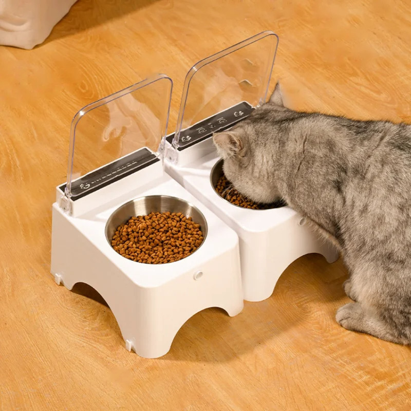 Smart Cat Bowl Pet Feeder Bowl Cat Dog Food Feeder Infrared Sensor Auto Open Cover Smart Feeder Anti mouse Cat Food Dispenser