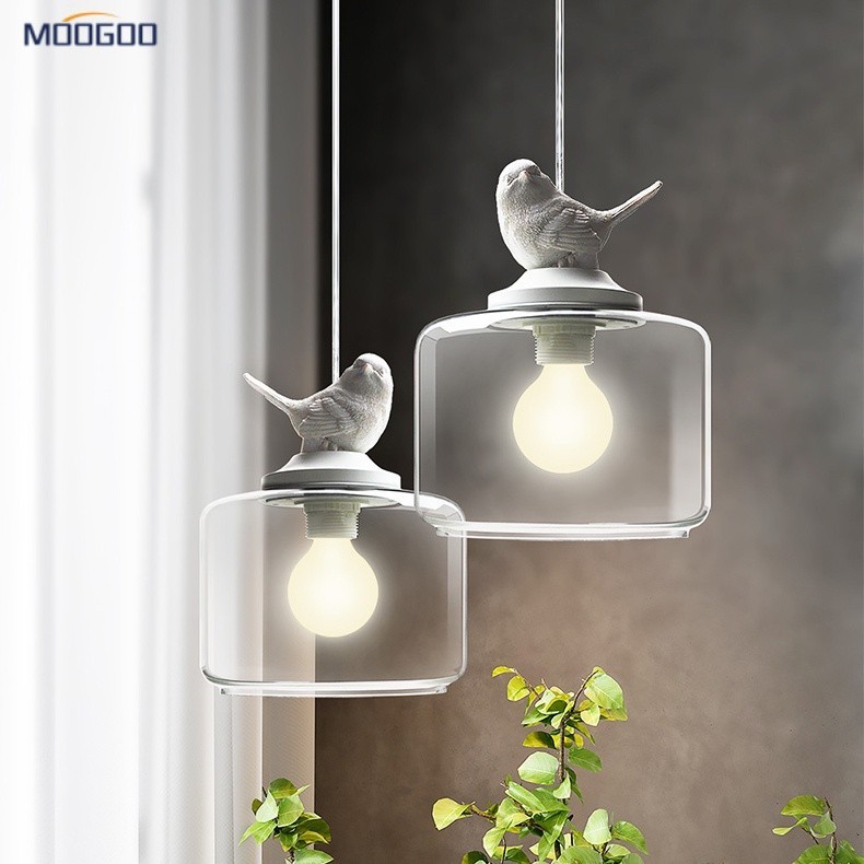 HGJHJJHK Bird Shaped LED Pendant Light Minimalist Metal