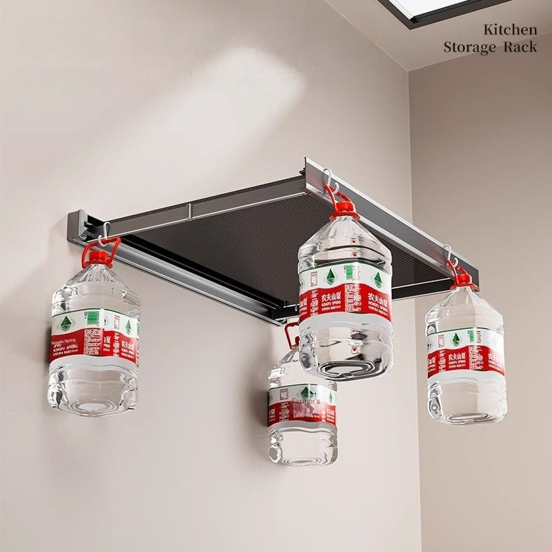 Foldable Kitchen Food Preparation Rack Space-Saving Wall-Mounted ...