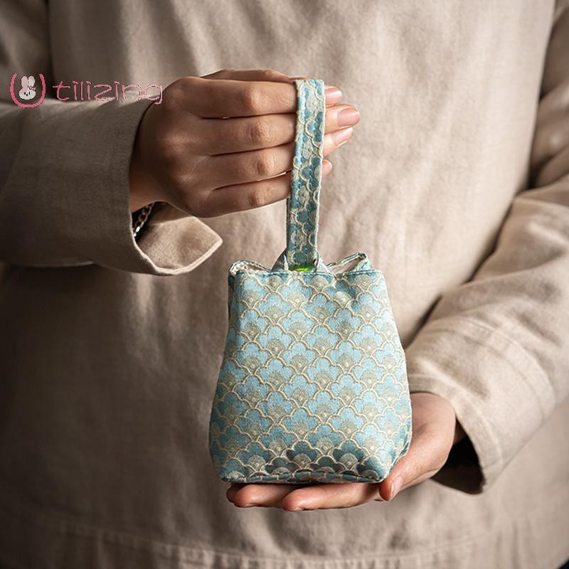 [UtilizingS] Chinese Style Travel Tea Set Storage Bag Kung Fu Tea Set ...