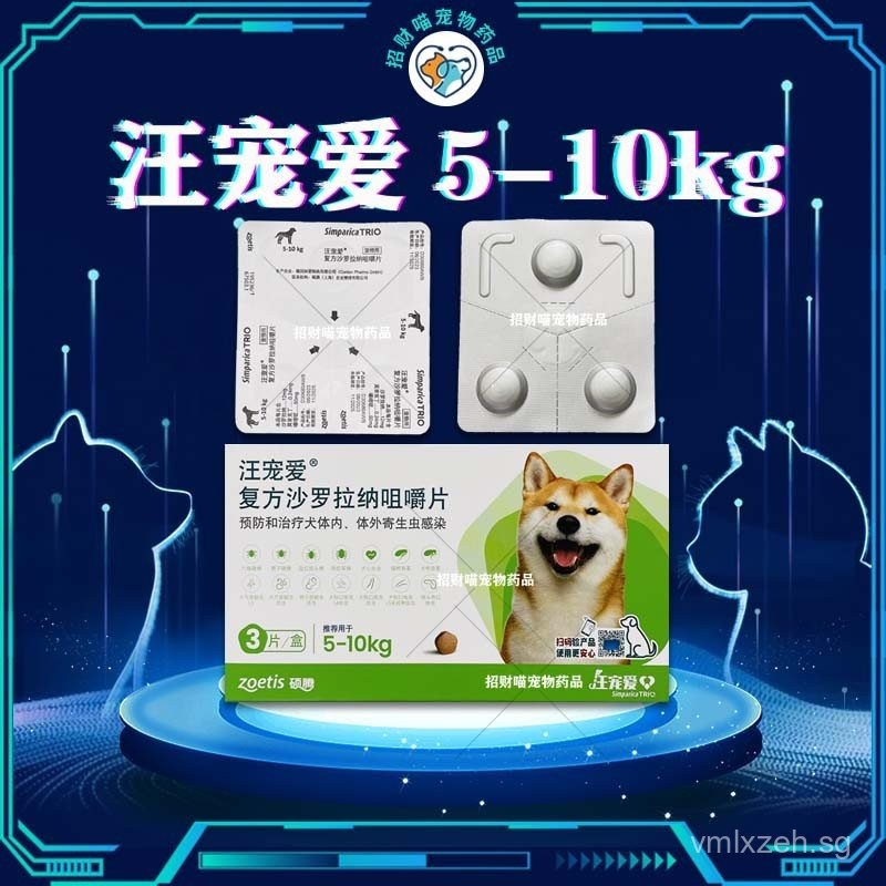 Wang Pet Compound Sarolana Chewable Tablets for Dogs, Internal and ...