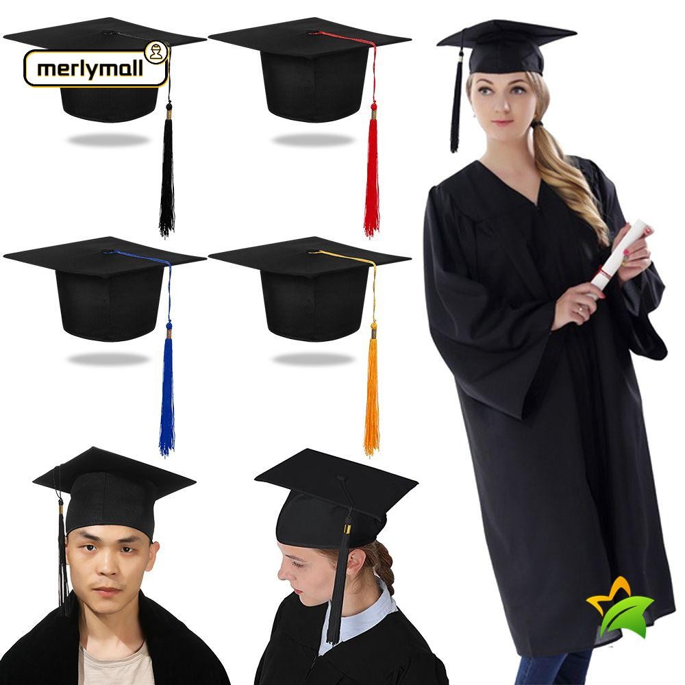 MERLYMALL Mortarboard Cap, 2024 Happy Graduation Degree Ceremony ...