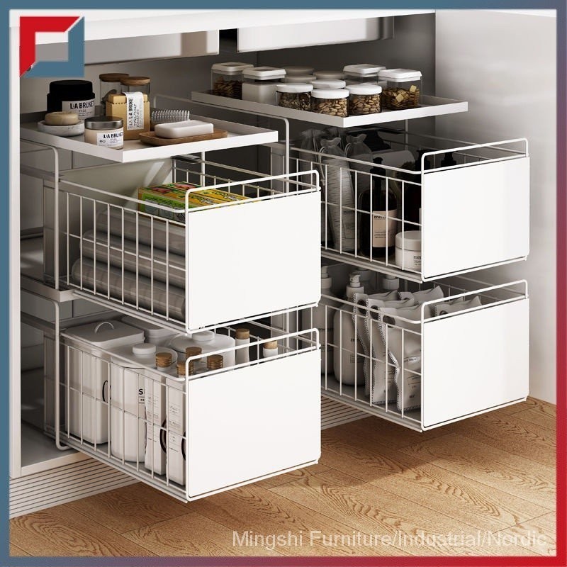 Kitchen corner storage rack multi-layer countertop cookware two-layer ...