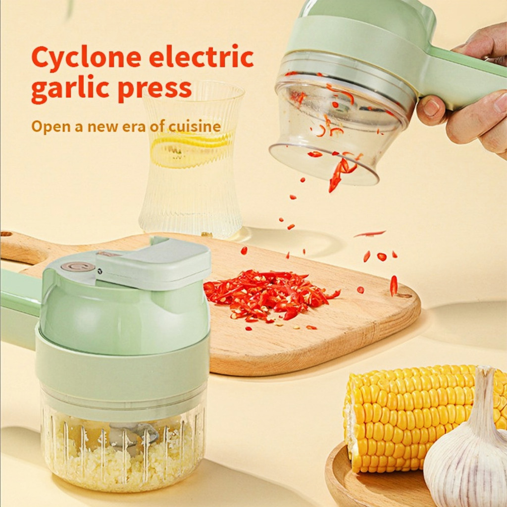 Multi Use Vegetable Cutter Handheld Wireless Slicer Kitchen Electric 4 ...