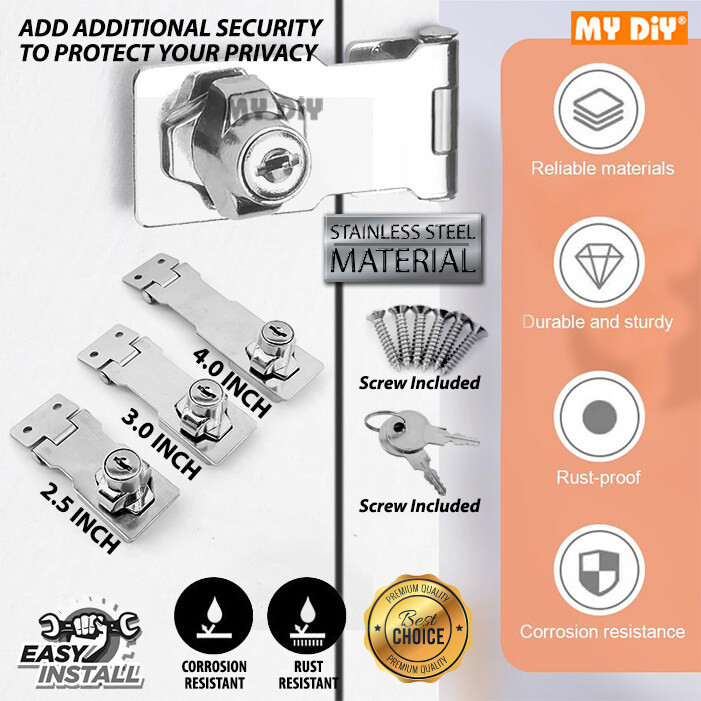 SAFETY HASP STAINLESS STEEL 2.5
