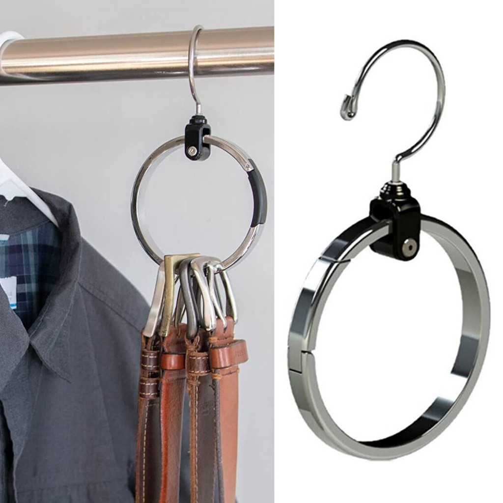 {freelive} Wardrobe Space Saver Hat Hanger 360 Degree Rotating Heavy ...