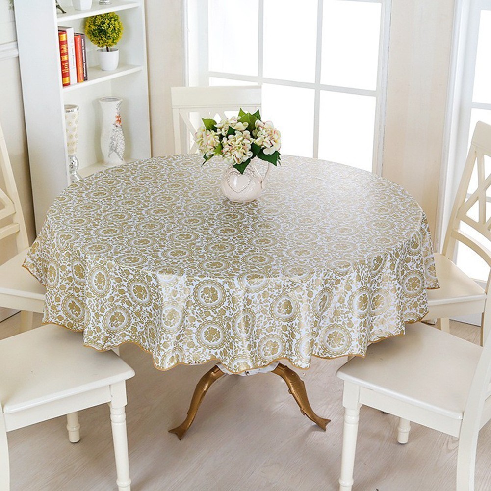 【HEPA】Round Table Cloth Table Cloths Round for 6 seaters 4 seaters ...