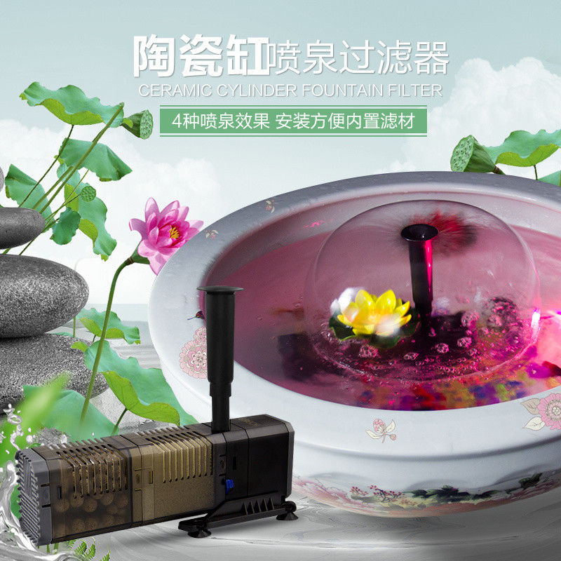 Ceramic Tank Filter Round Gold Tank Filter Purification Fountain ...