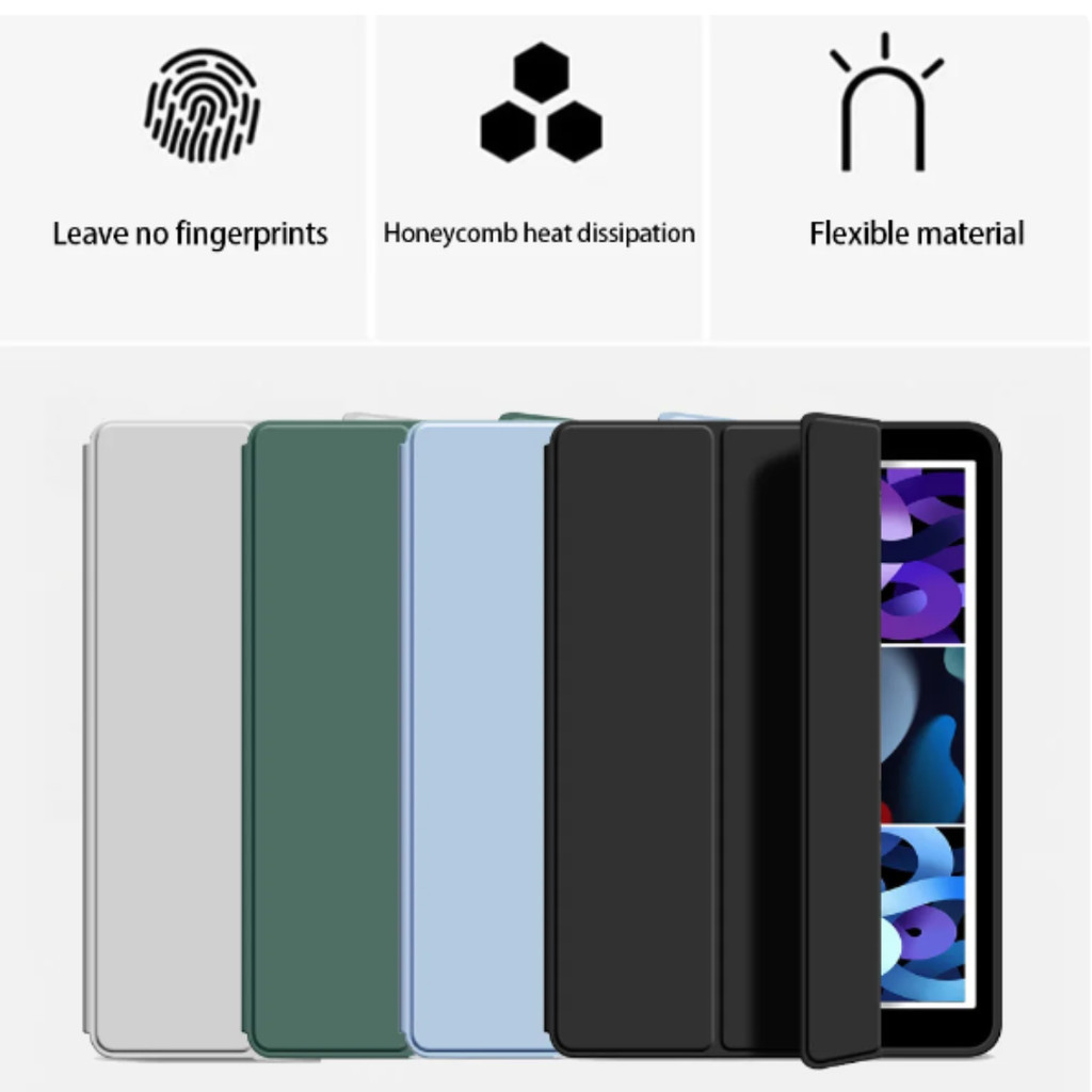 Case iPad Gen 11 A16 10th 9 8 7 / Air 4 5 6  Pro 11" Casing iPad Mini 1 2 3 4 5 6 7  8.3" Pen Slot - Gambar 3