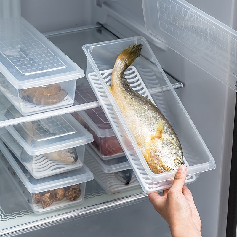 Buy 3 get 1 freeRefrigerator frozen fish drip fresh-keeping box kitchen ...