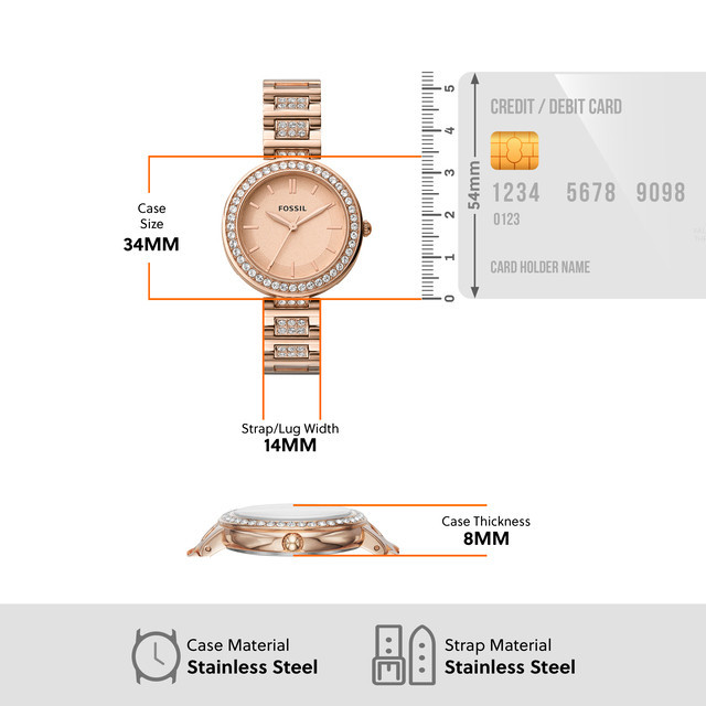 Fossil Karli Watch BQ3181 Shopee Singapore