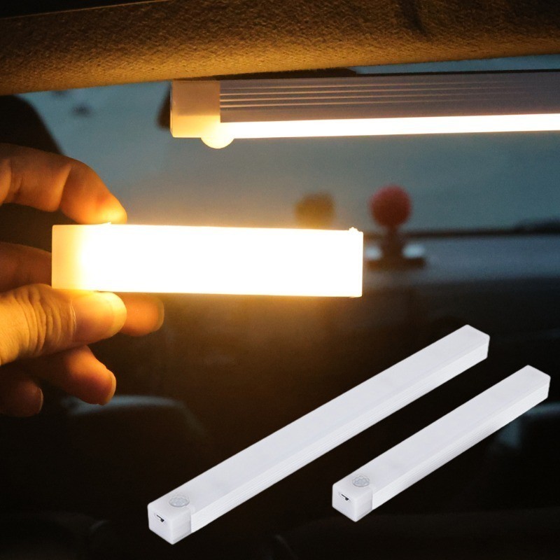 Type-C Rechargeable Car Sensor Light for Floor Trunk Hood Automatic ...