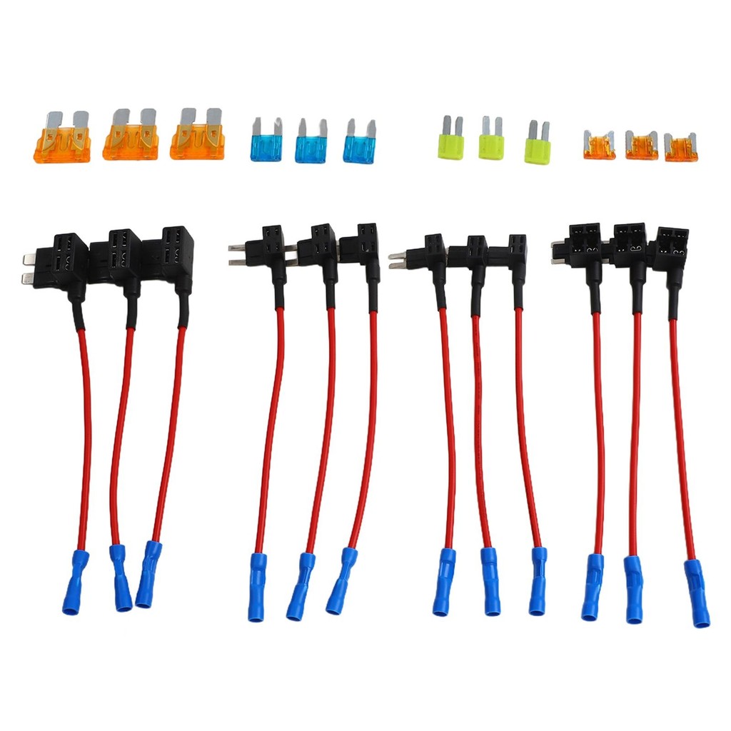 Fuse Taps Set 4 Types Fuses Circuit Adapter and Fuse Kit for Trucks ...