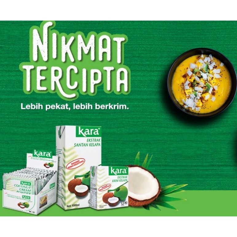 KARA Coconut Milk Powder 50g & Kara Coconut Cream 65ml ( Kara Brand