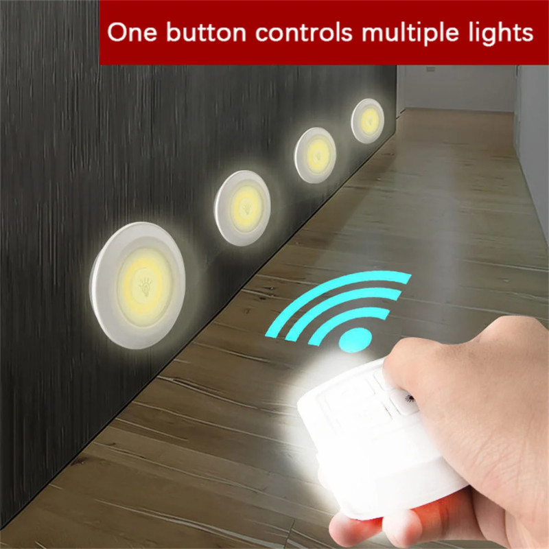Wireless Light Dimmable Night Lamp Powered Under Cabinet LED Lights ...