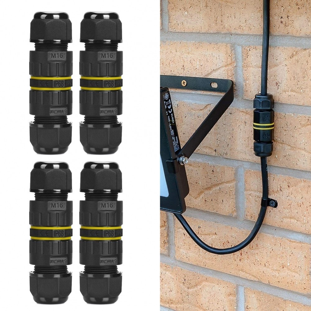 M16 3Pin Waterproof Junction Box for Cable Wire Connections IP68 ...