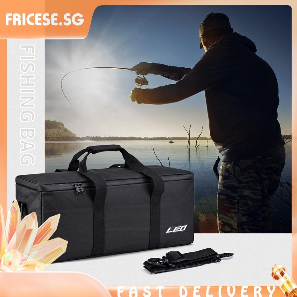 [fricese.sg] Fishing Gear Storage Bag Waterproof Portable Ice Fishing ...
