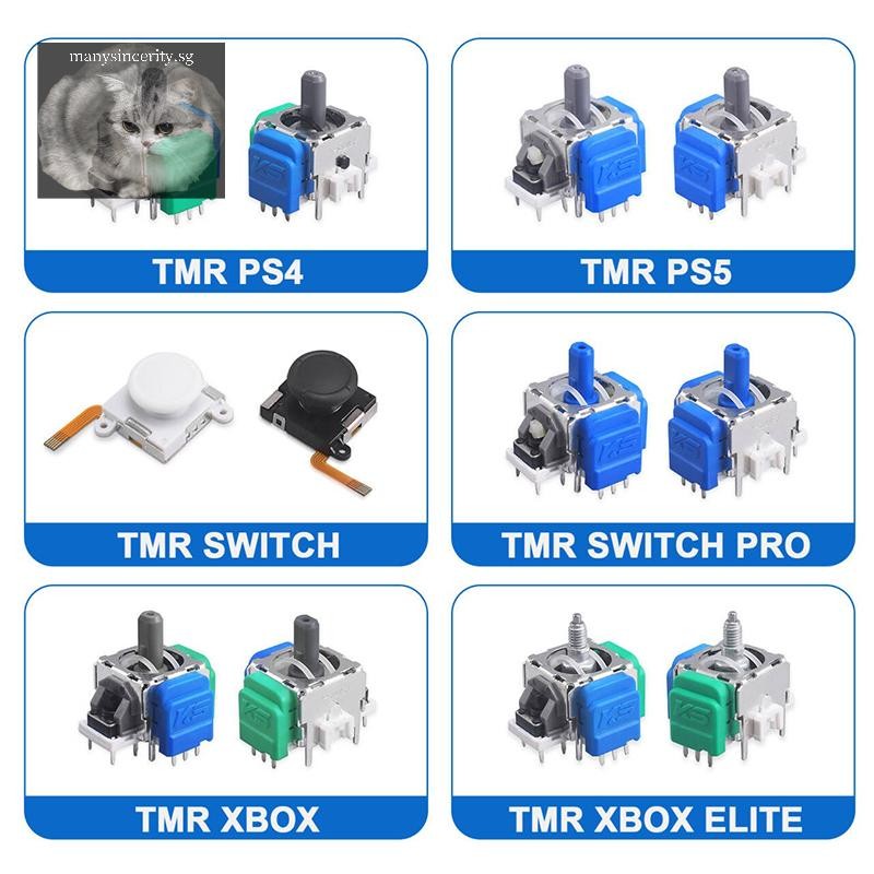 manysincerity Replacement 3D Analog Hall Effect Joystick For ...