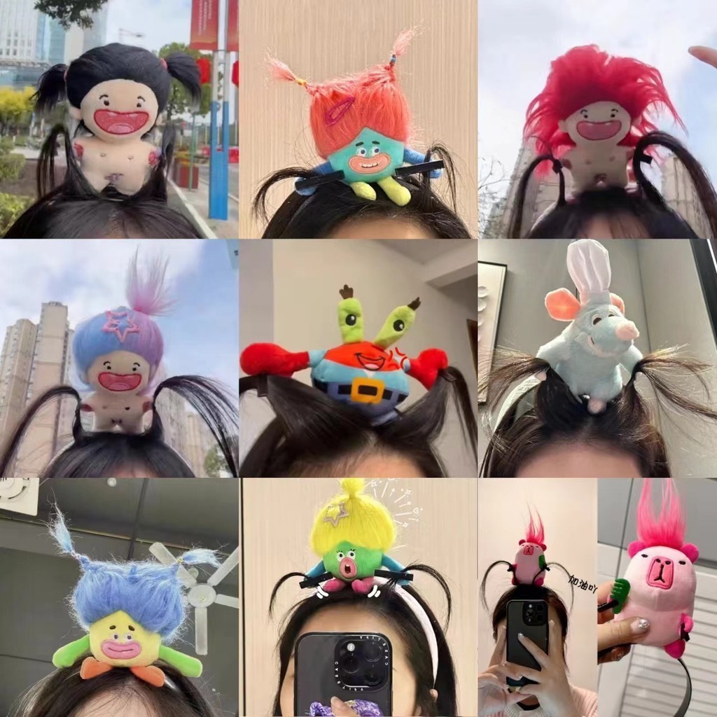 Taiwan Shipping+Dopamine Crazy Doll Headband Mouse Crab Boss Catch ...