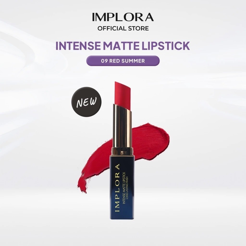 IMPLORA Intense Matte Lipstick / Merah Jingga Official - Gambar 2