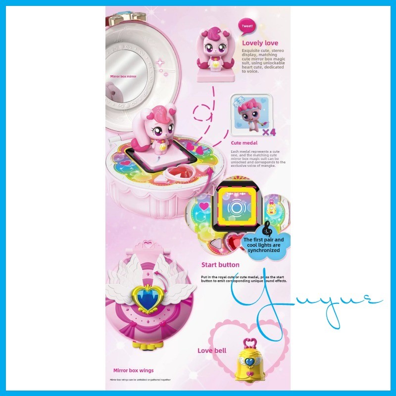 Hot Anime Catch Teenieping Figure Doll Mirror Box Set Girls Toys
