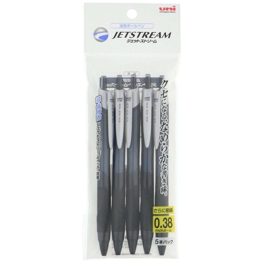 Mitsubishi Pencil Jetstream Smooth Writing 5-Pack Ballpoint Pens ...