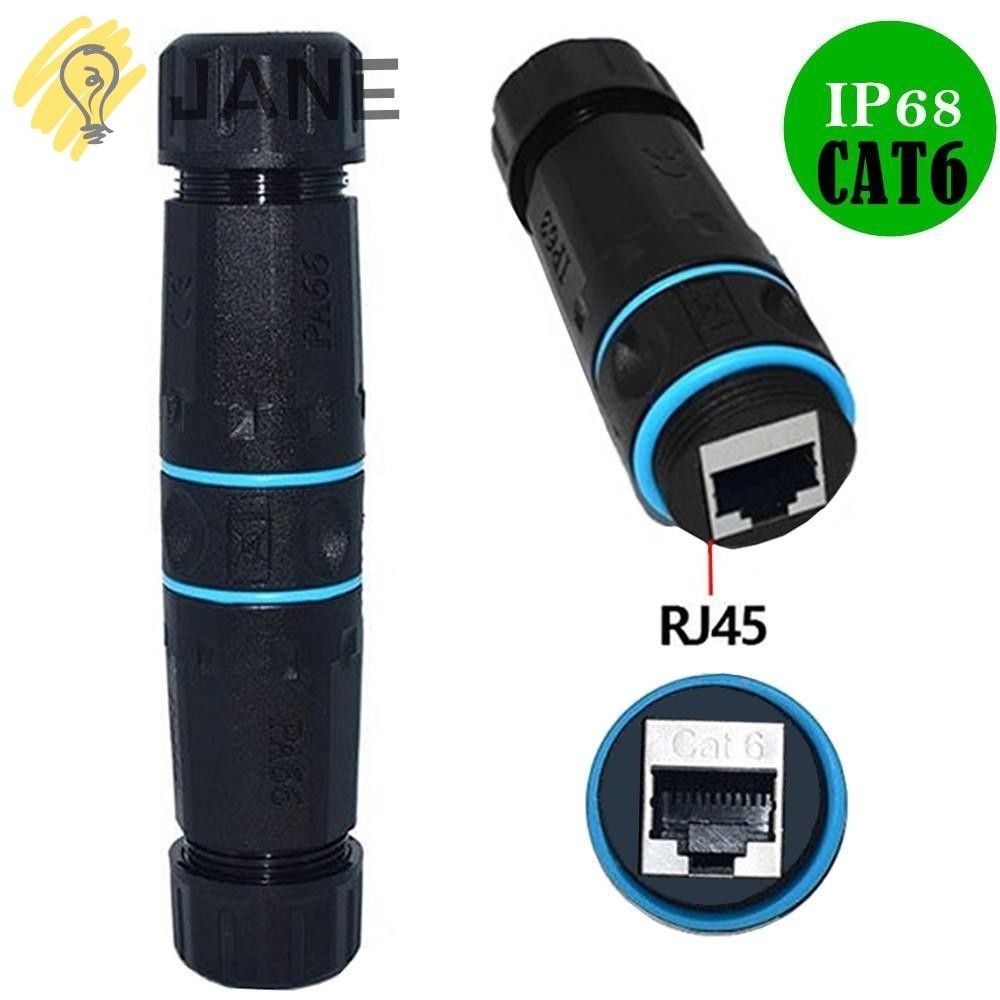 Waterproof RJ45 Coupler 12-Pack - IP68 Outdoor Ethernet Extender For Cat5/Cat6/Cat7