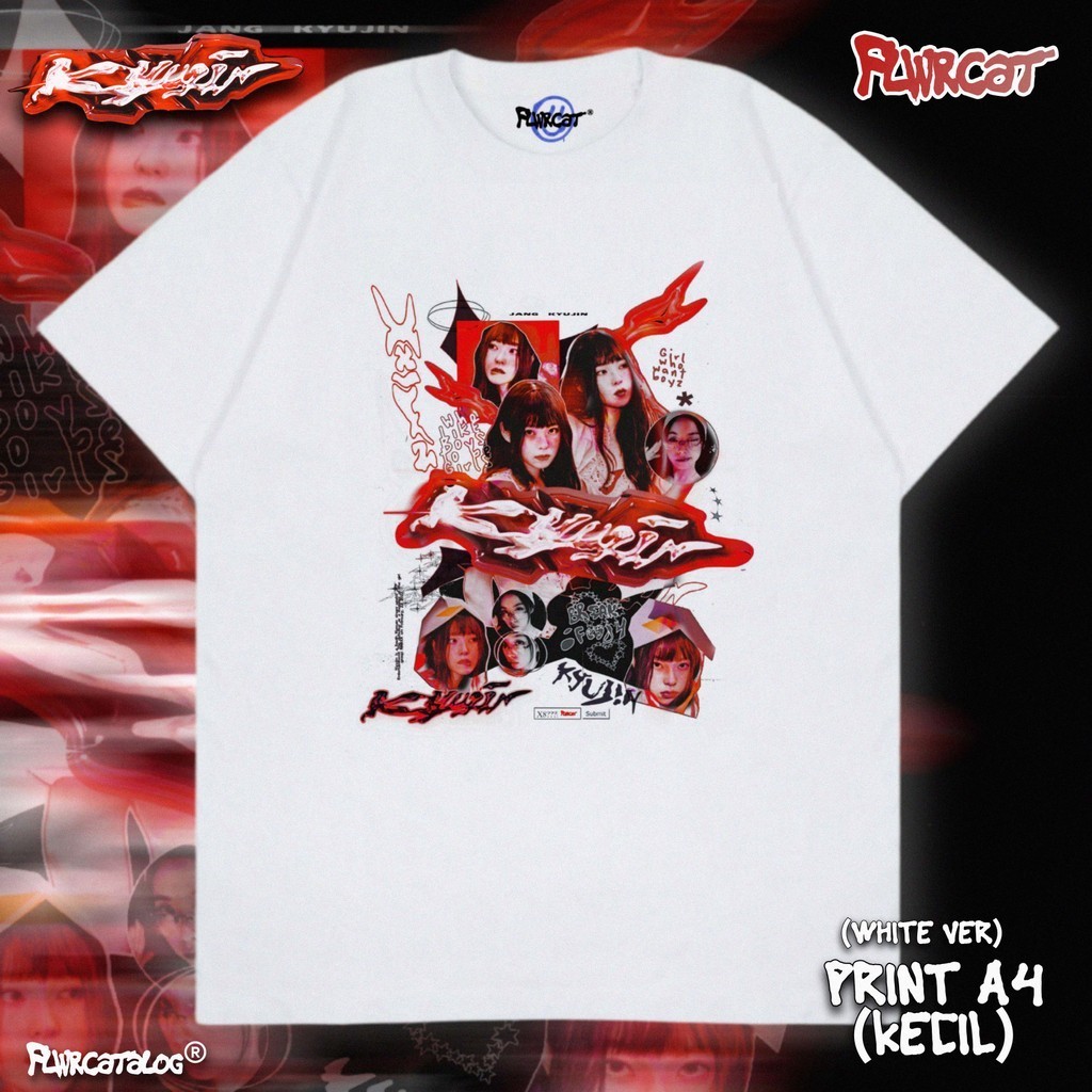 NMIXX / KYUJIN TEE / FLWRCAT | Shopee Singapore