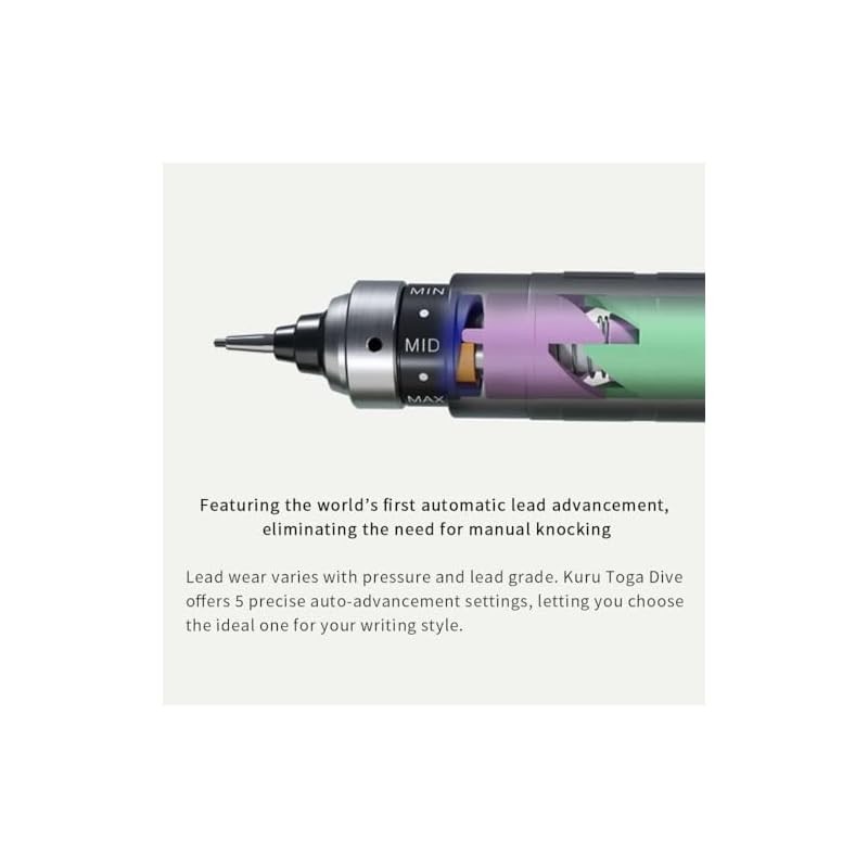 Mitsubishi Pencil KURUTOGA DIVE 0.5mm Mechanical Pencil | Shopee