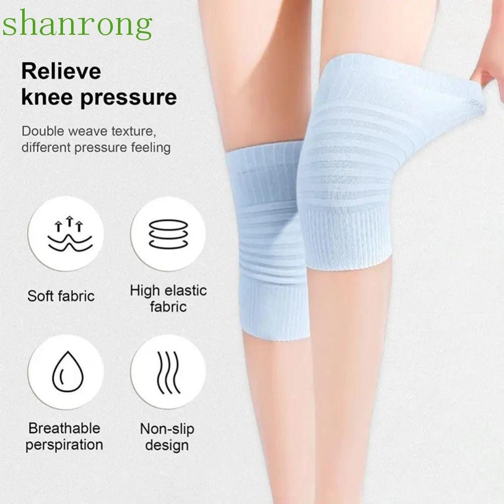 SHANRONG 1pair Knee Braces, High Elastic Non-slip Elastic Breathable ...