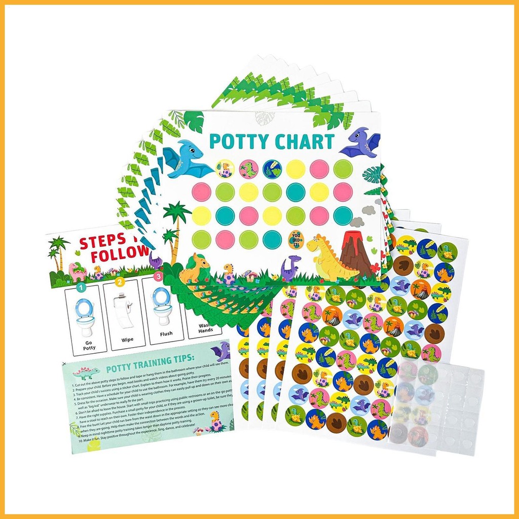 Kids Potty Chart Toilet Training Routine Chart Sticker Chart Potty ...